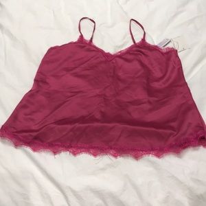 Satin and lace camisole